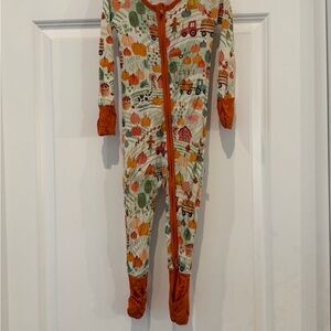 Little Sleepies Zippy in Happy Harvest Print